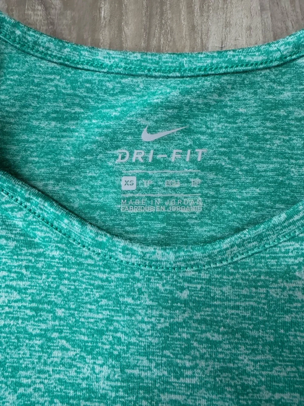 Nike Teal Heather Dri-FIT Scoop Neck Tank Top